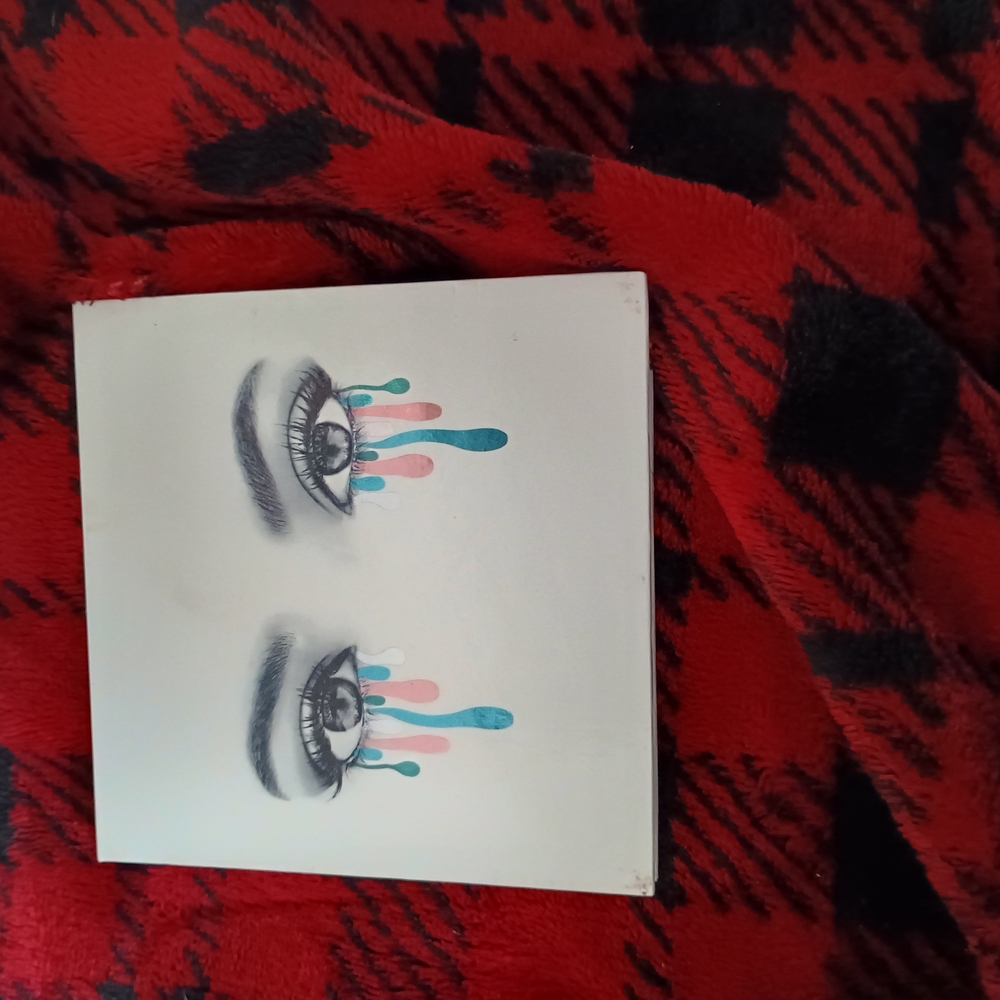 Eye Art Print with Colorful Drips